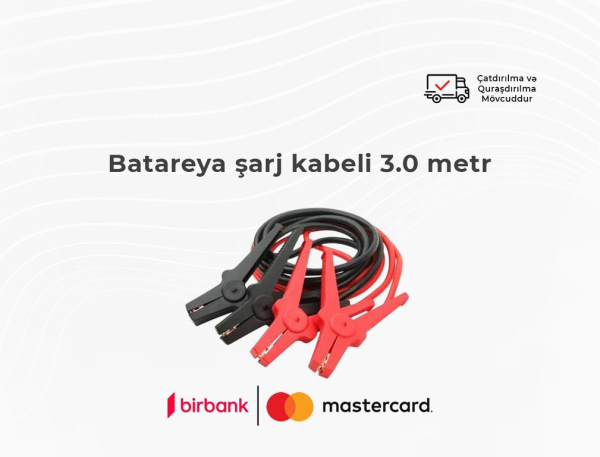 Batareya şarj kabeli 30 metr