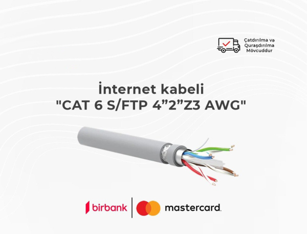 İnternet kabeli CAT 6 SFTP 42Z3 AWG