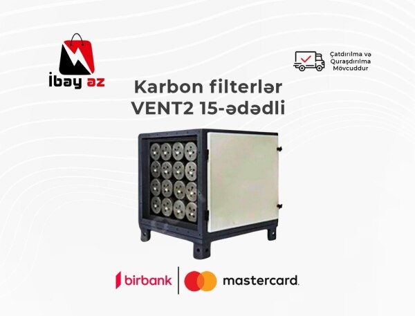 Karbon filterlər VENT2 15ədədli