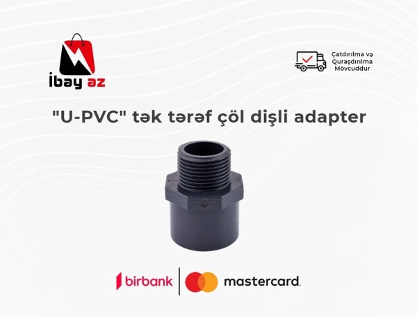 UPVC tək tərəf çöl dişli adapter