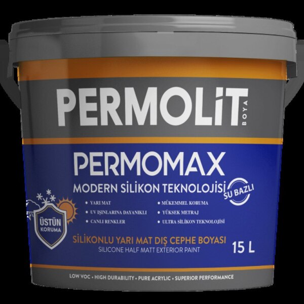 PERMOLİT PERMOMAX silikonlu yarı mat xarici fasad boyası