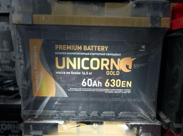 Akkumulyator Unicorn Gold 60 Ah