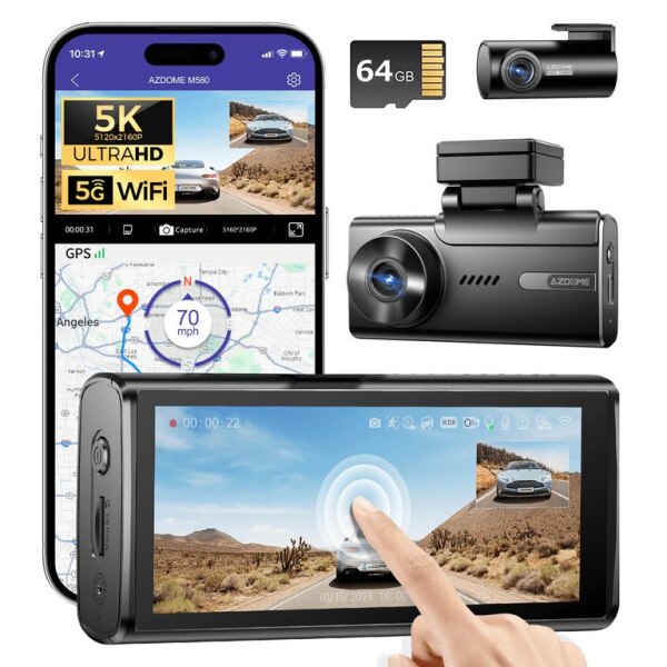 Videoqeydiyyatçı Azdome M580 CH2 64GB